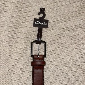 Brown leather Clark’s belt